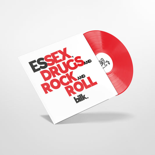 Bilk - 'Essex, Drugs and Rock and Roll' LP - Vinyl - Red 12" Disc ONLINE EXCLUSIVE